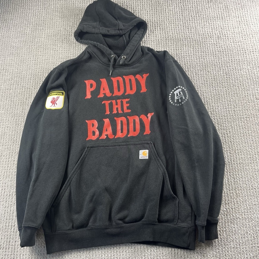 Paddy The Baddy Hoodie Black Carhartt Barstool Sports Liverpool MMA UFC Medium